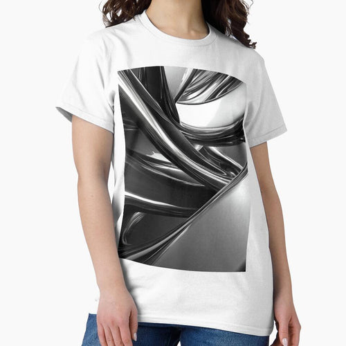 Abstract Metallic Curves in Black and White by lematworks