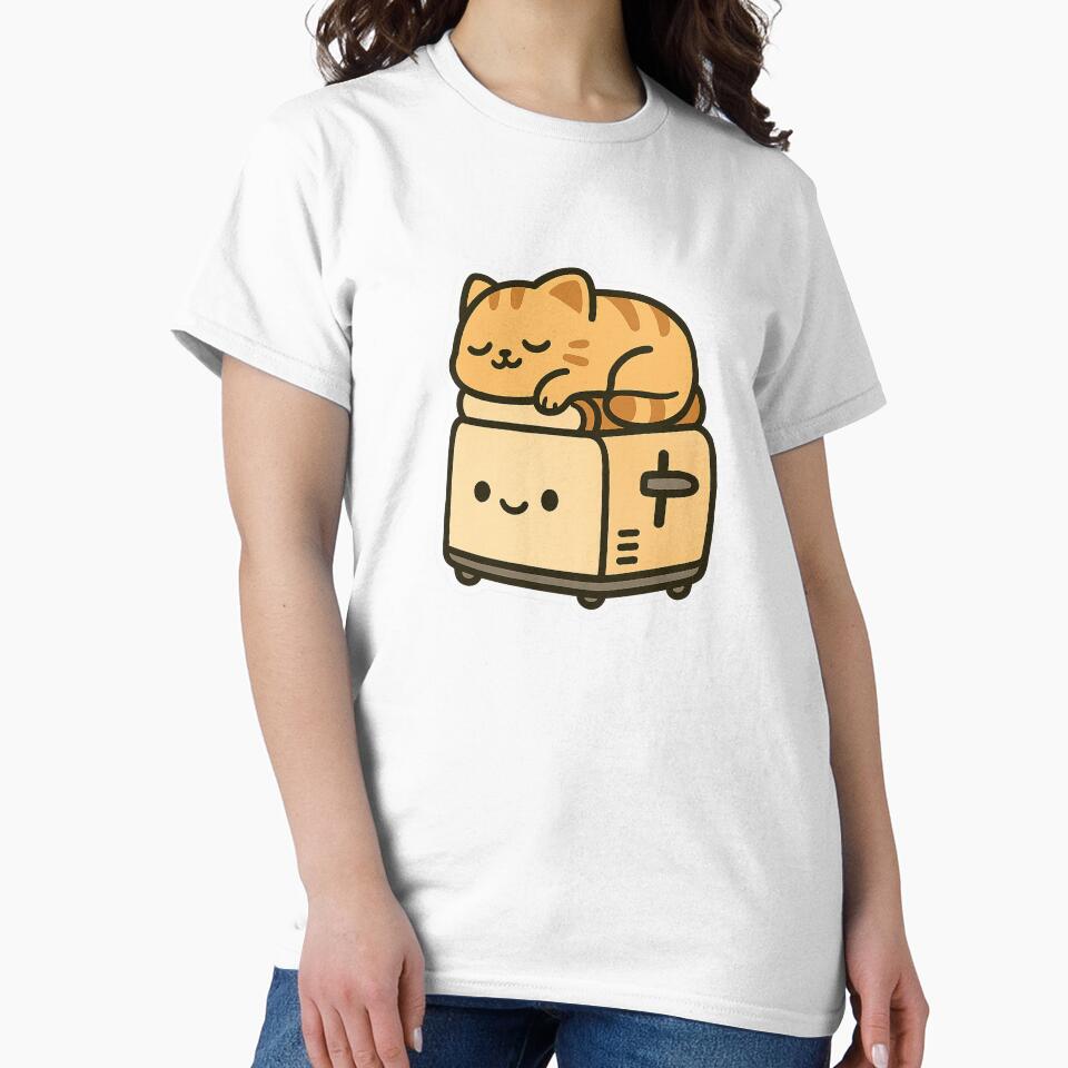 Toaster Loaf Cat – Kawaii Funny Nap Sticker by Tripconic