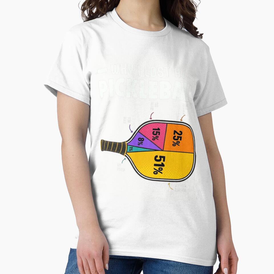 Why I Lost At Pickleball Funny Pie Chart Excuse Paddle by haitrieuic96