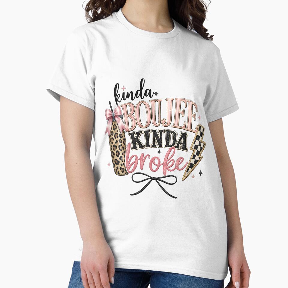 Kinda Boujee Kinda Broke Leopard Tumbler Bow Coquette by Dana  Burke