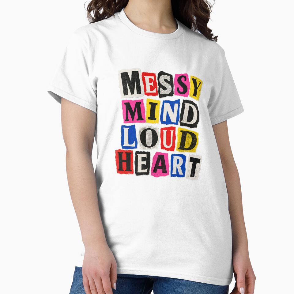 Messy Mind Loud Heart – Ransom Letters by Spenceless Designz