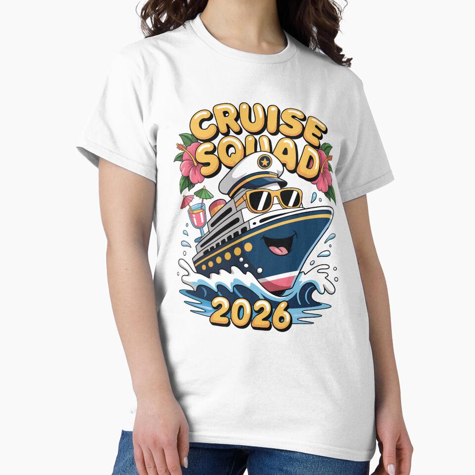 Cruise Squad 2026 Ship Captain Hat Tropical Group Trip by Creative League Ignite