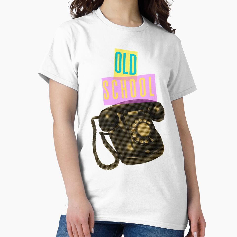 Vintage Old School Telephone by Snapdragon Designs