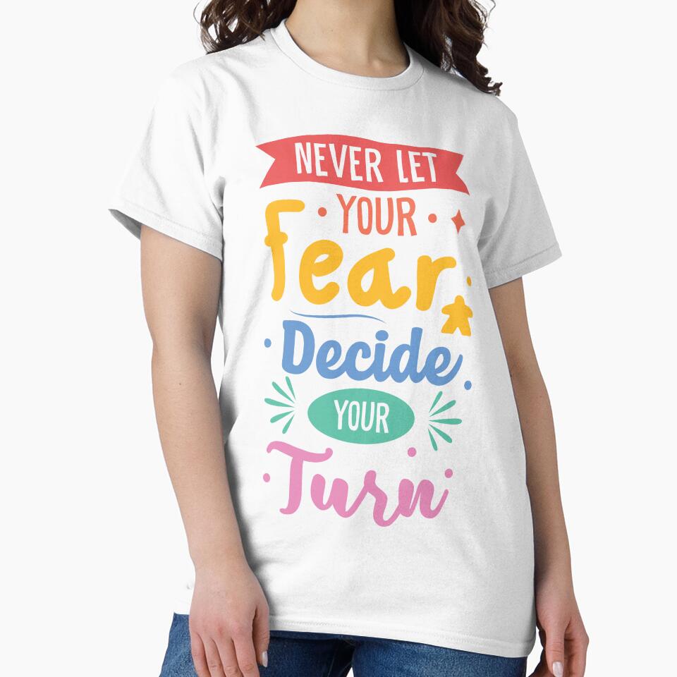 Never Let Fear Decide Your Next Turn - Meeple & Board Game Saying - by BeamGeeks