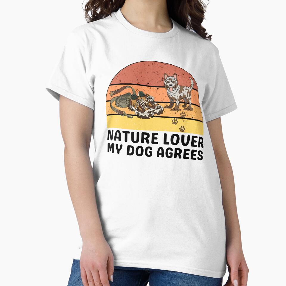 Retro Nature Lover With Muddy Shoes and Paws  Hiking Dog Lover by waikibi ⭐⭐⭐⭐⭐