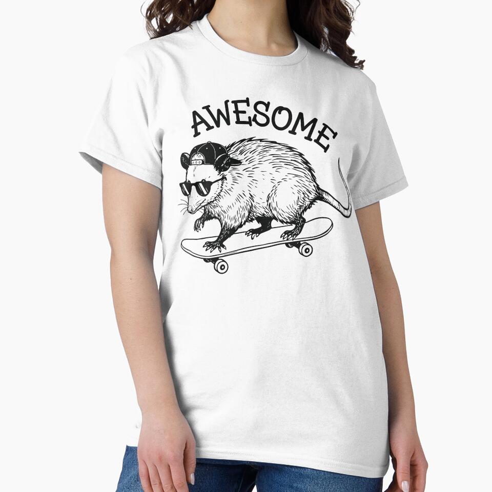 Awesome Possum Funny Skateboarding Animal by Y-Vibes