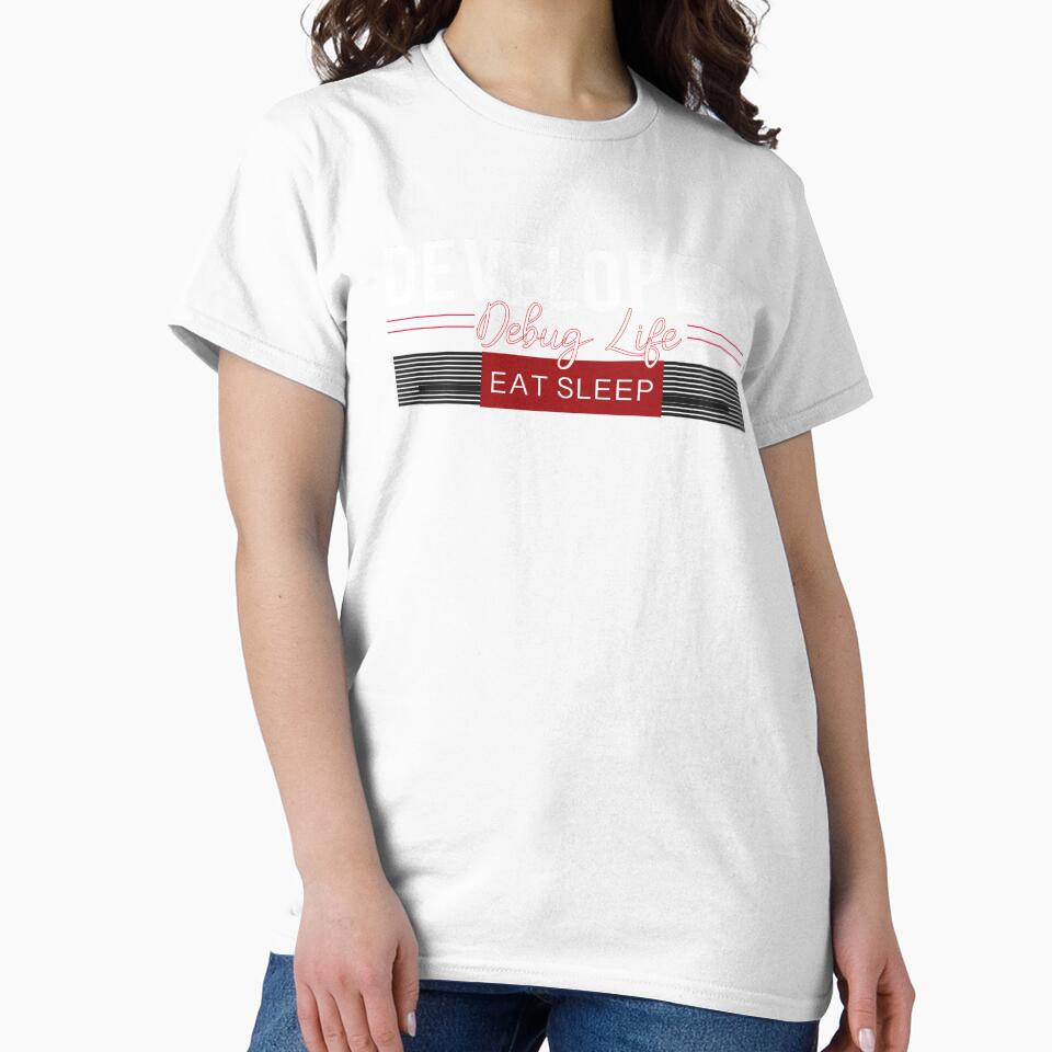 Eat Sleep Code Repeat – Programming for Developers – Debug Life – Funny Coder Gift Tee by ArteeInnovation