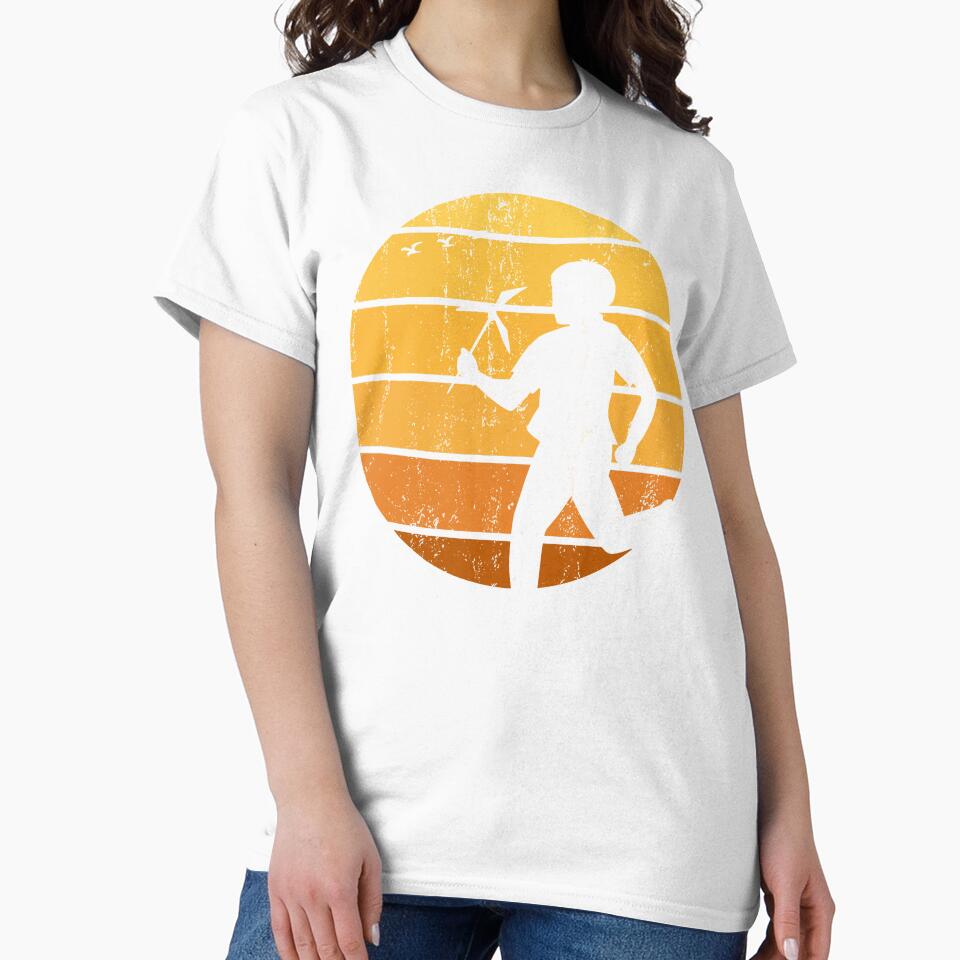 Retro Sunset Silhouette – Running Kid With Windmill Toy | Vintage Childhood Design by NicolasMar