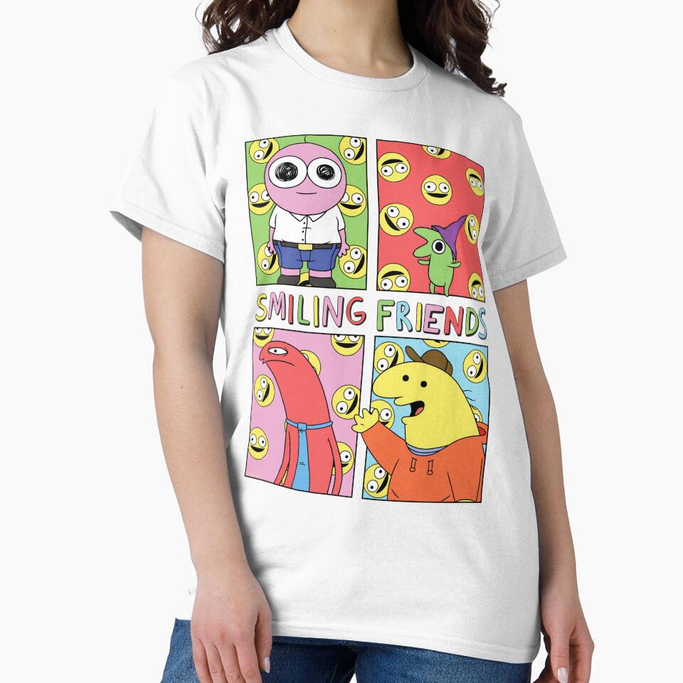 Smiling Friends Pop Art Character Grid Funny Cartoon by BusanBlueCZ