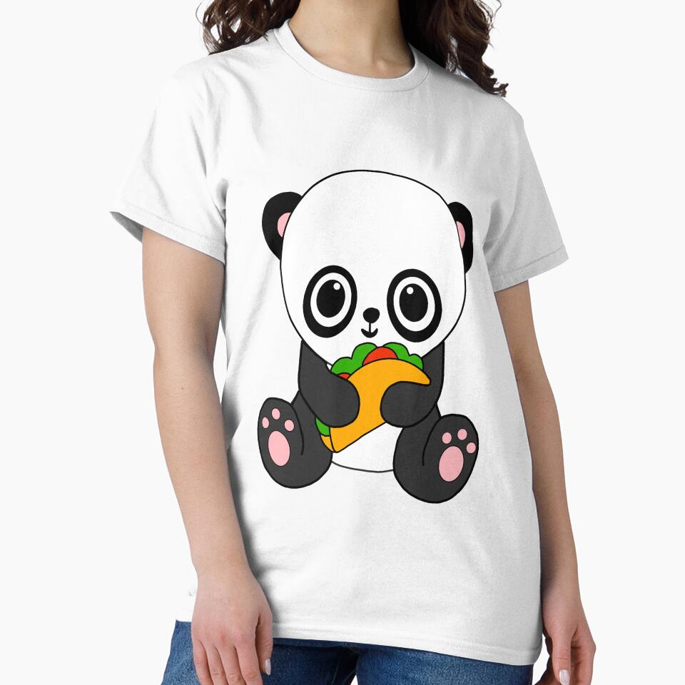 Funny Panda Bear Eating A Taco by SouthernDesigns