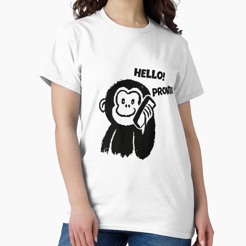 A pixel Monkey with a phone by ANVivid