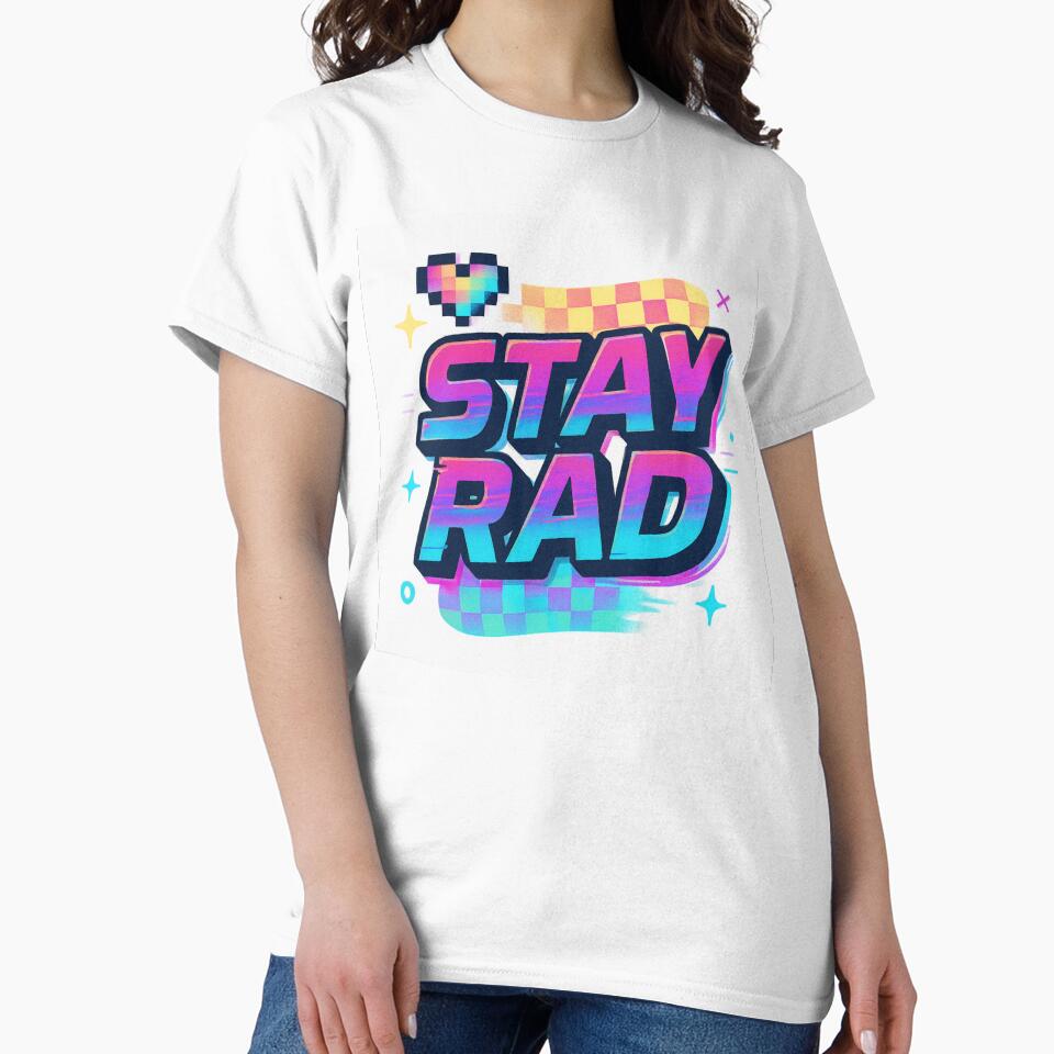 Stay Rad Y2K Retro Typography by NFS2020