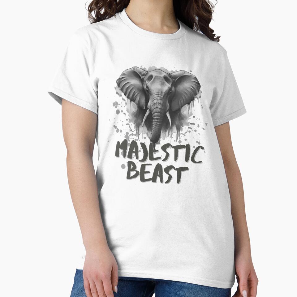Majestic Beast: Elephant Wildlife Design by PollyTx