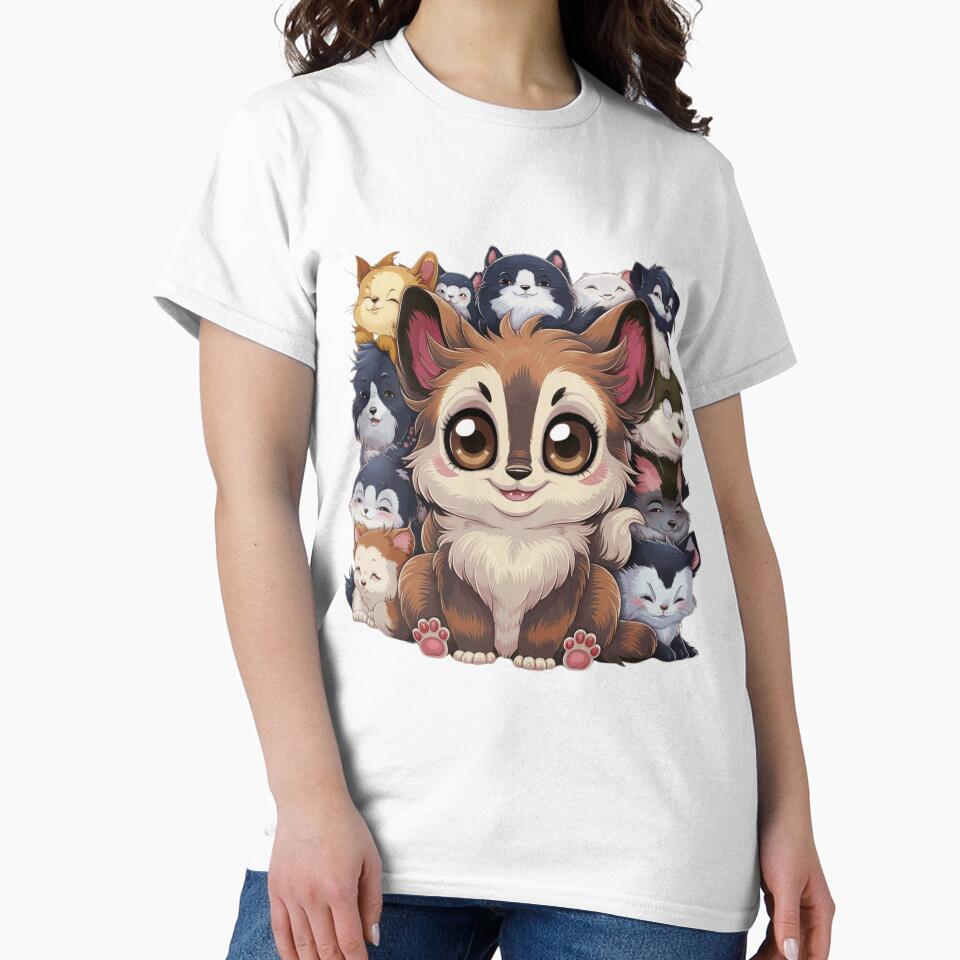 Kawaii Animals Paint Art 3D Model by Charlygood