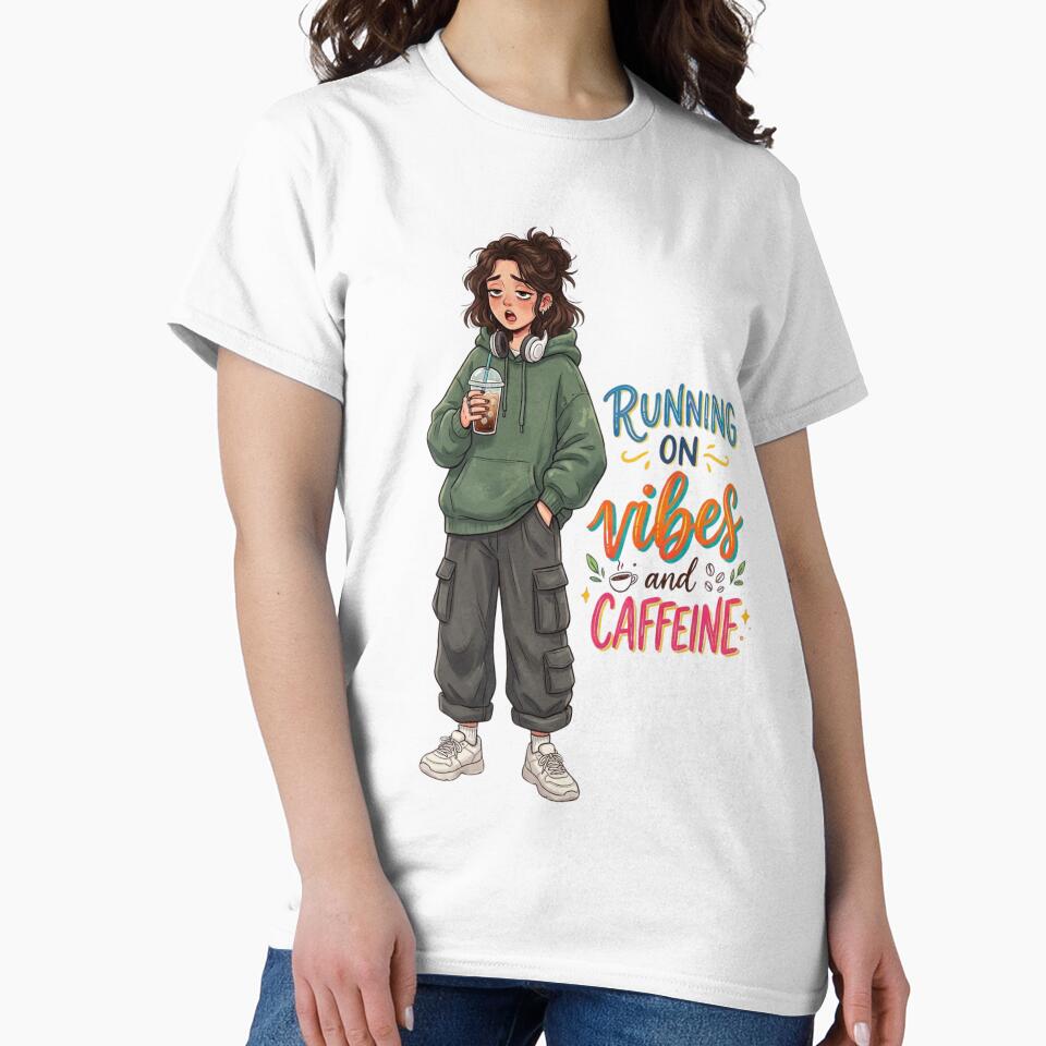 Running on Vibes and Caffeine by StickVerse by Owais