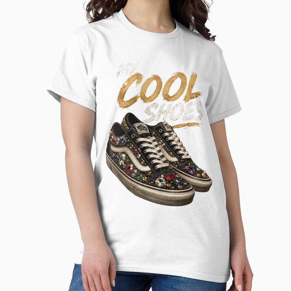 My Cool Shoes – Glam Streetwear Fashion Sneaker Quote Design by MargaretaArt