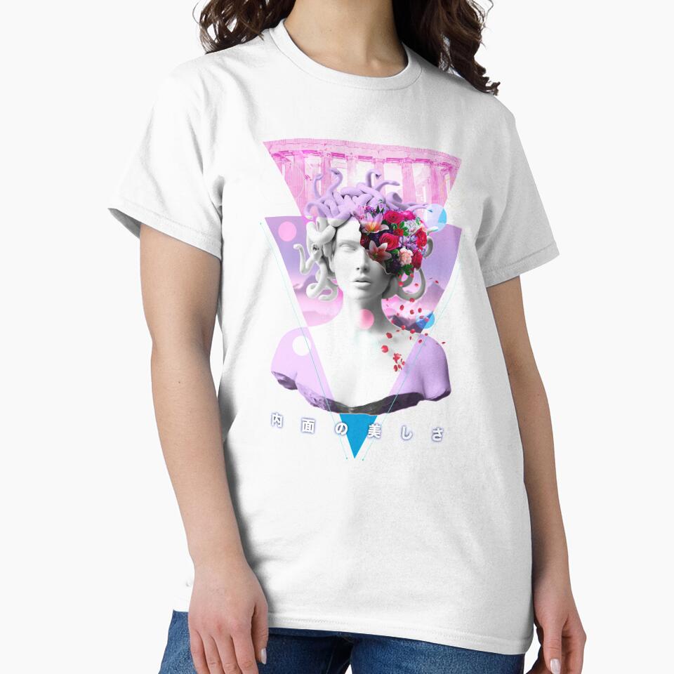 Vaporwave Medusa Statue Aesthetic Art Retro Japanese Otaku by Hitagivapor