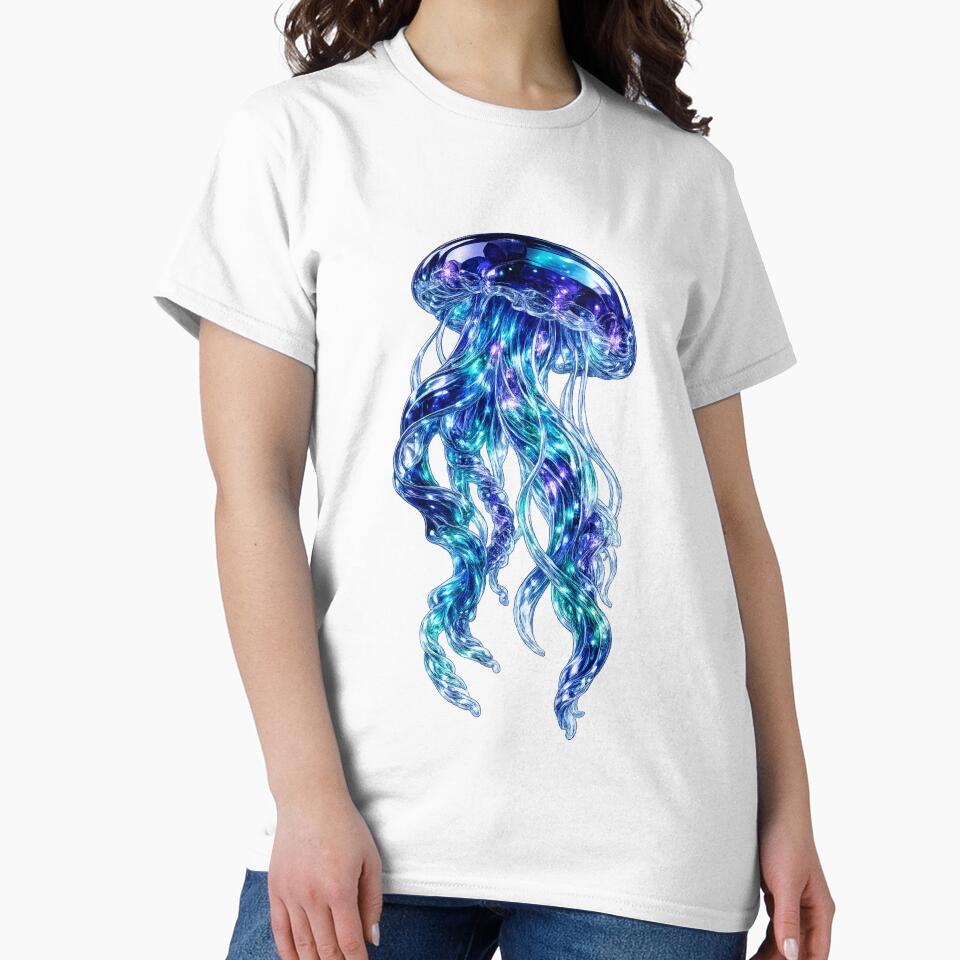 Glass Galaxy Jellyfish Sculpture by LiMarchee