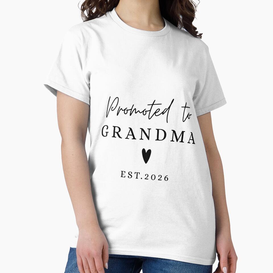 Promoted to Grandma EST. 2026 , Pregnancy Announcement by FamilyGlowStore