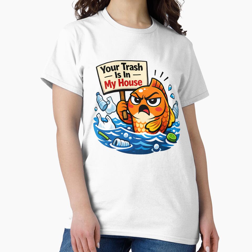 Angry Fish Protecting Ocean From Plastic Pollution by Nuvoro Eco Awareness