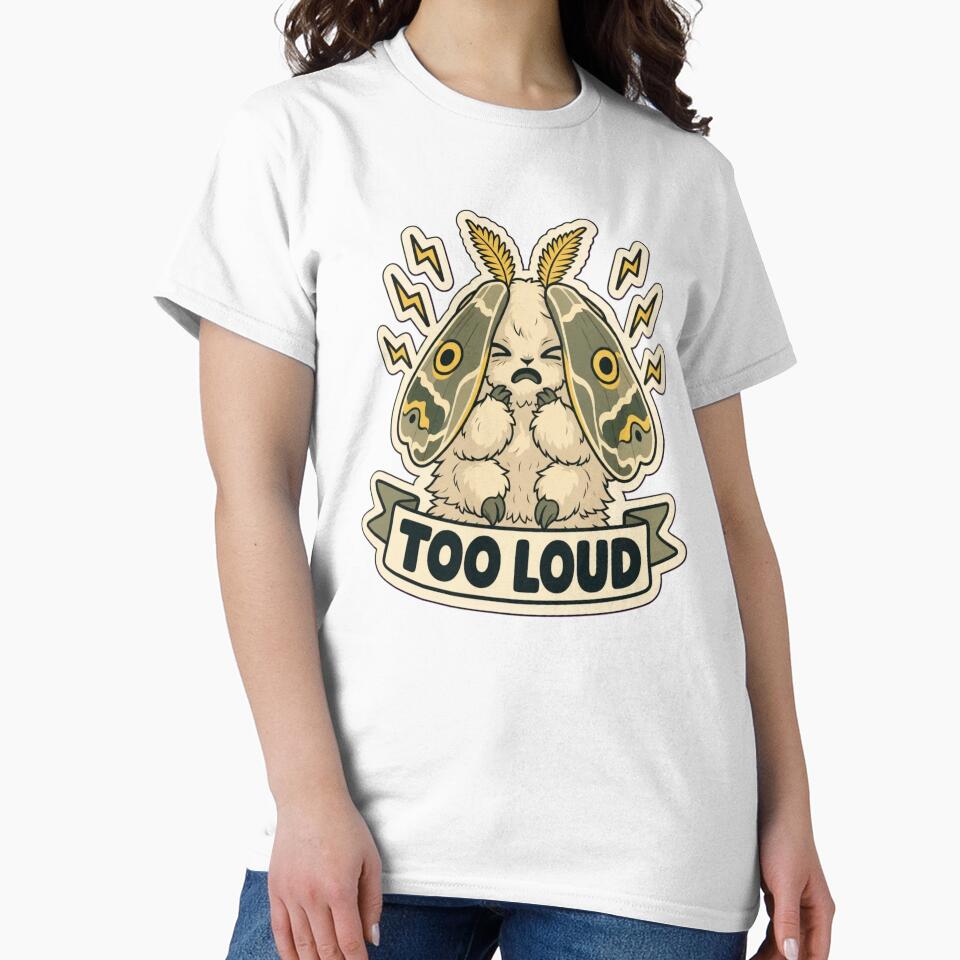 Overstimulated Moth | Cute ADHD Creature Neurodivergent Doodle by StickyGuys