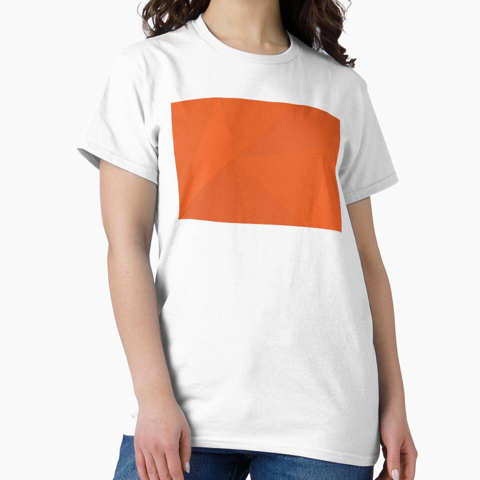 Orange, simple, modern, cool, trendy geometric illustration by theendup
