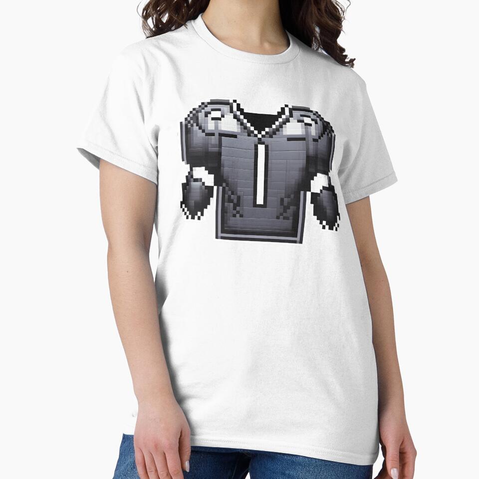 Cute Pixel Football Shoulder Pads Icon in Metallic Gray by BankMano