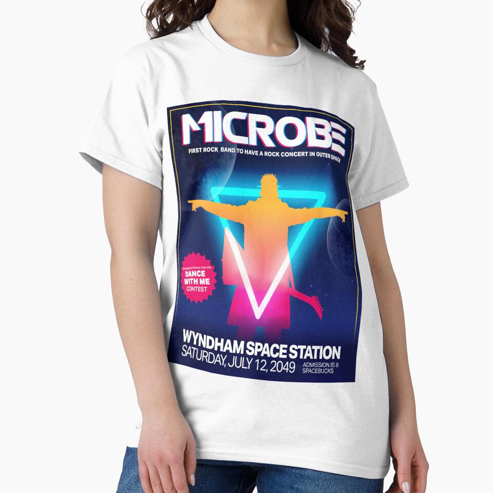 Microbe- Space Rock Concert Poster by Amire Designs
