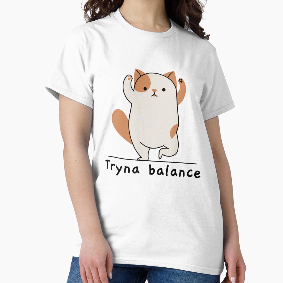 Tryna Balance | yoga top by PetrKad