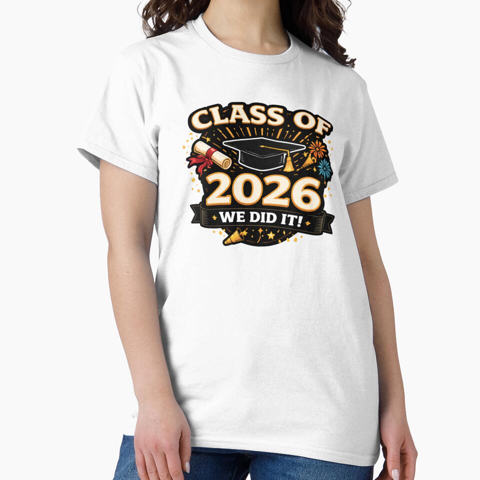 Class of 2026 Graduation Cap Fireworks Senior Grad Gift Shirt Sticker #2 by jglobal360