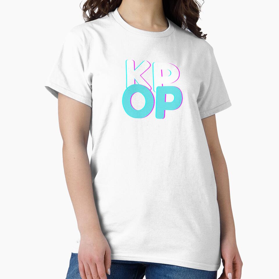 Kpop Blue and White Text by Hyunnibear