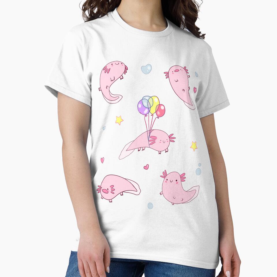 Funny axolotls by Mayarart