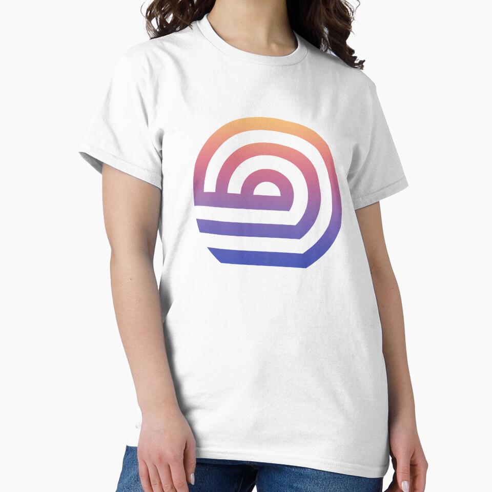 Surfing Geometric abstract minimal ombre by Carolina Salazar