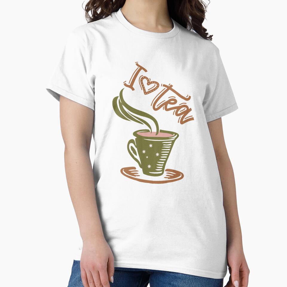 I Love Tea For Tea Addicts by RihabPrint
