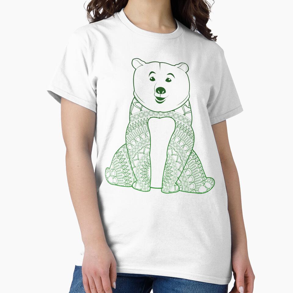 Mandala Bear yoga top by PetrKad