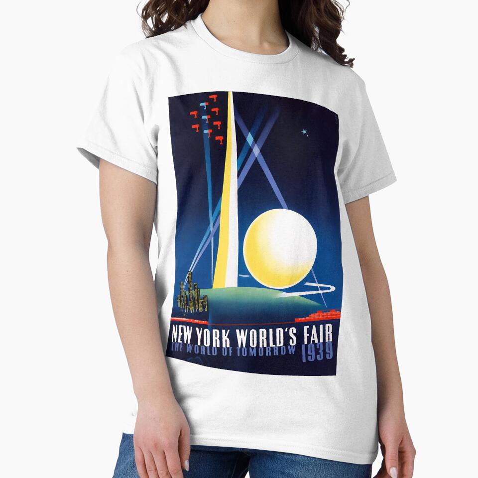 Vintage Travel Poster USA New York Worlds Fair by ntstackpole