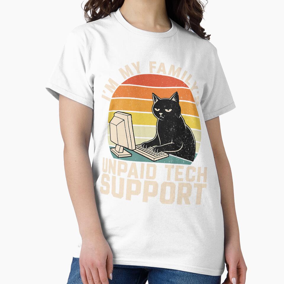 I'm My Family's Unpaid Tech Support Funny Sarcastic Programmer Gift by averyfisher