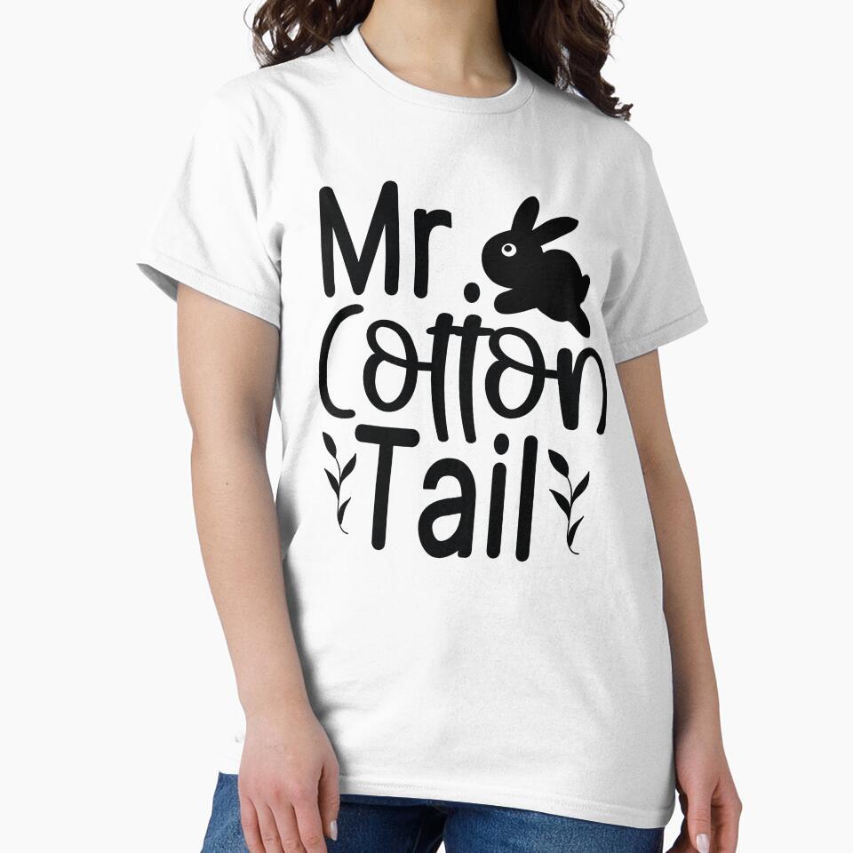 Mr Cotton Tail - Funny Easter Quotes Retro Vintage Aesthetic Cute Spring Holiday Best Bunny Gift by FuzionRaptor