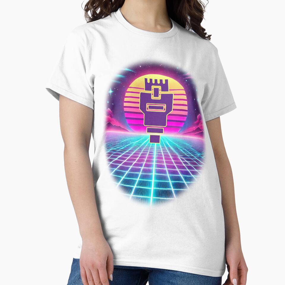 Retro Synthwave Nerd Aesthetic: Neon Grid by electrovista