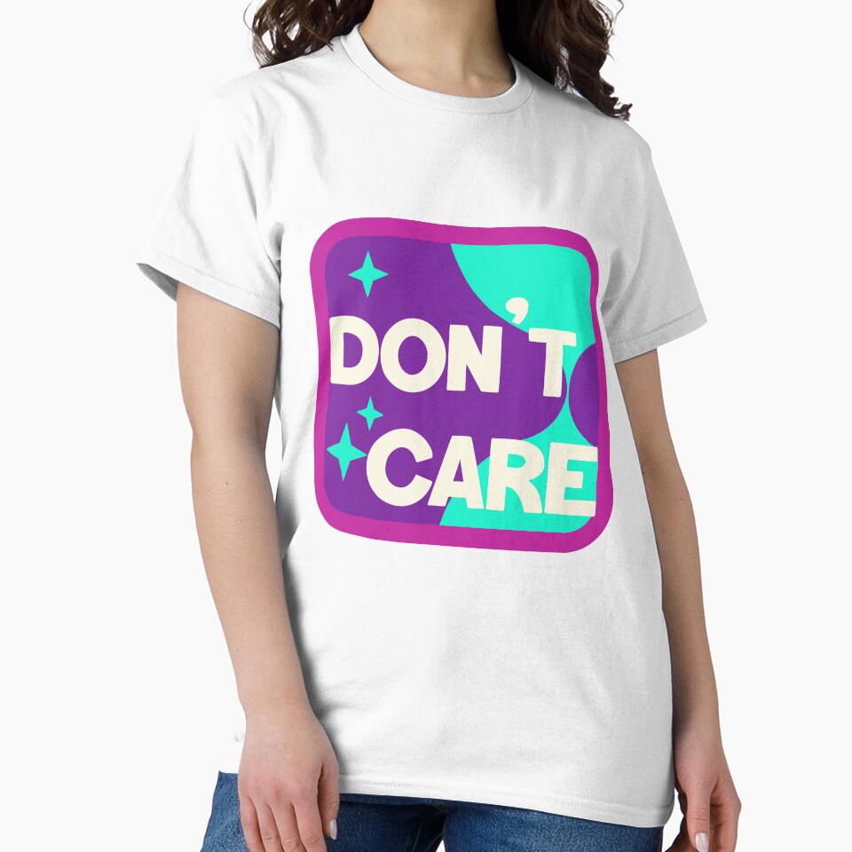 Dont Care Y2K Aesthetic Sticker by TrendHub-365