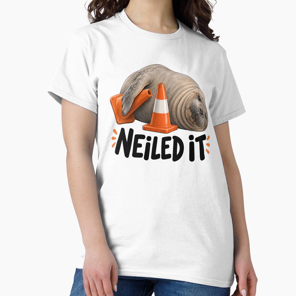 Neil The Seal Funny Elephant Seal by Eh Plus Designs