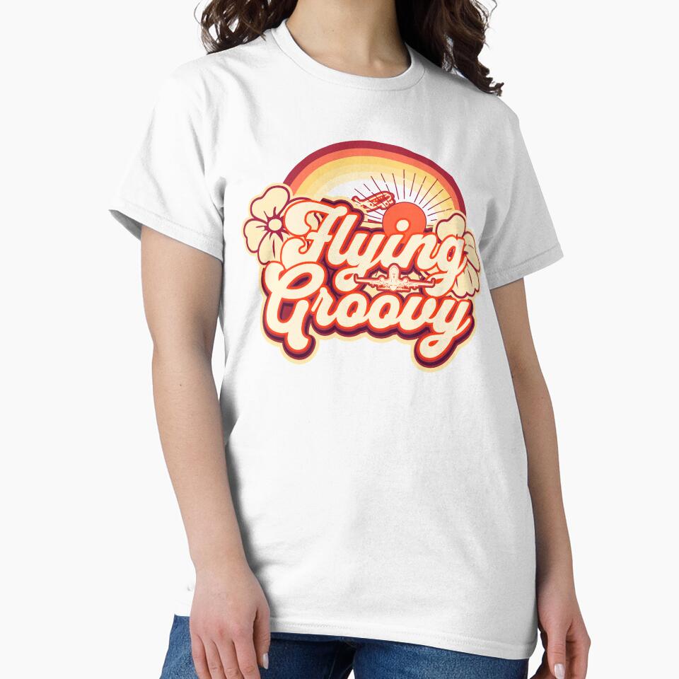 flying groovy design for pilots, flight attendants, stewardess and enthusiasts by AviationArtists