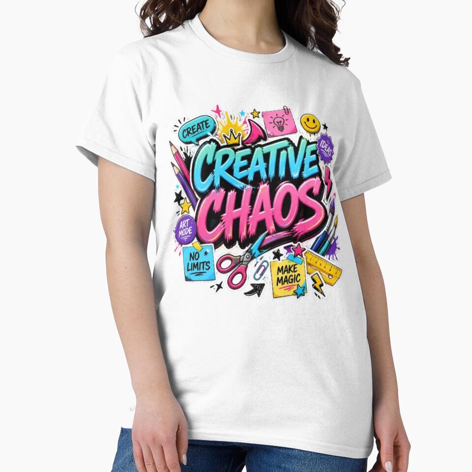 Creative Chaos Sticker | Colorful Graffiti Art Design | Creative Mind Vinyl Sticker for Artists & Designers by Stylestickers55