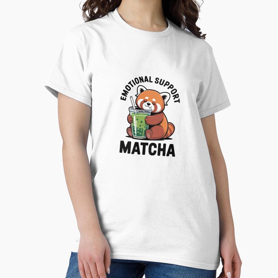 Funny Emotional Support Matcha Red Panda Sticker by Mr-wow