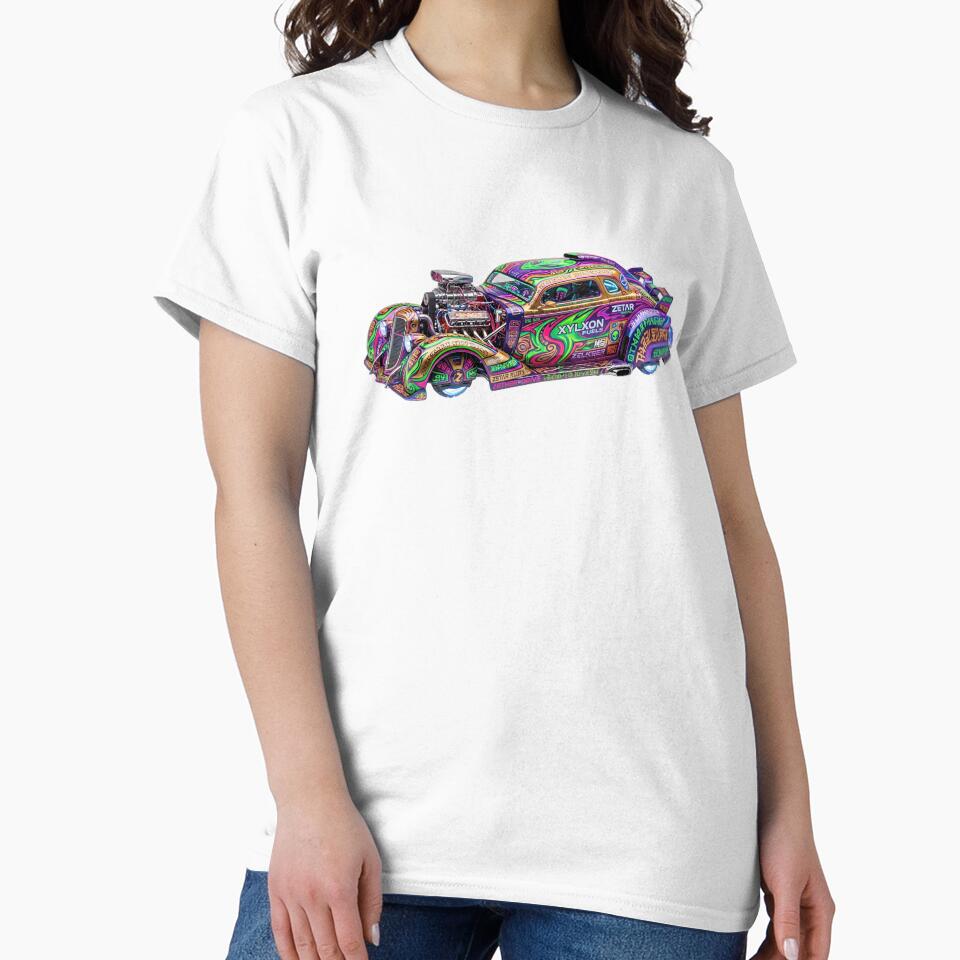 Alien Hotrod Space Graffiti Hovercar by octozap