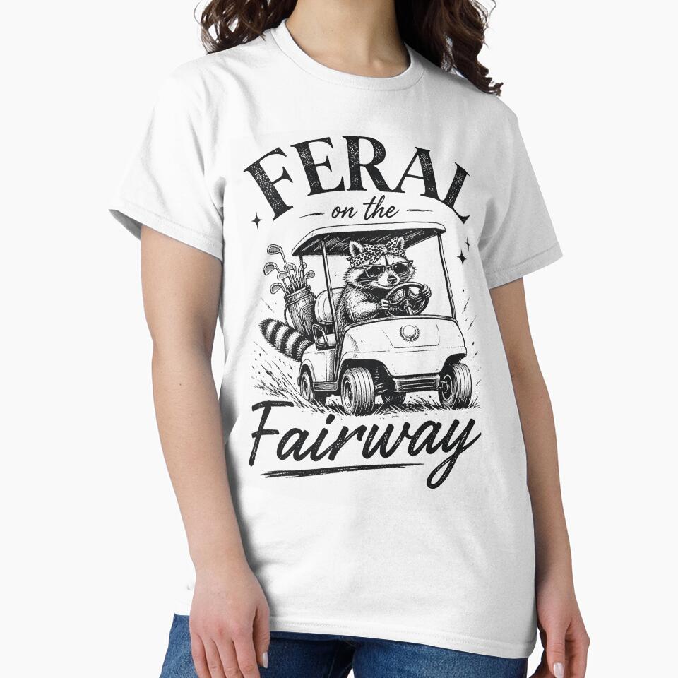 Feral On The Fairway Funny Golf Raccoon by Rahamkshop