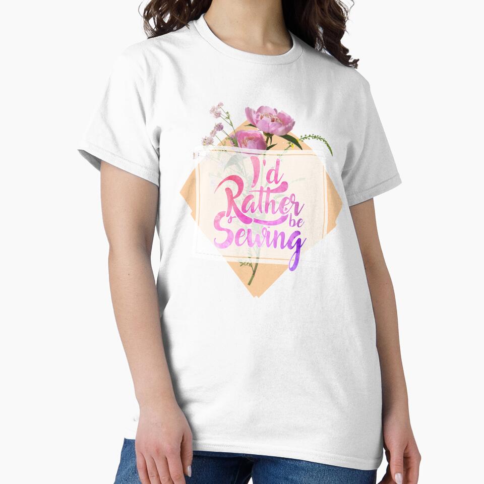 I'd Rather be Sewing - Floral by OtakuAttack