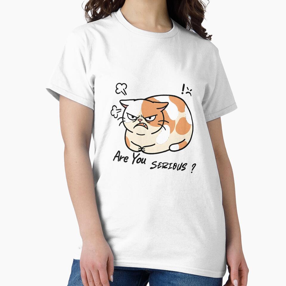 Grumpy Calico Cat Are You Serious Illustration by PholPol1959