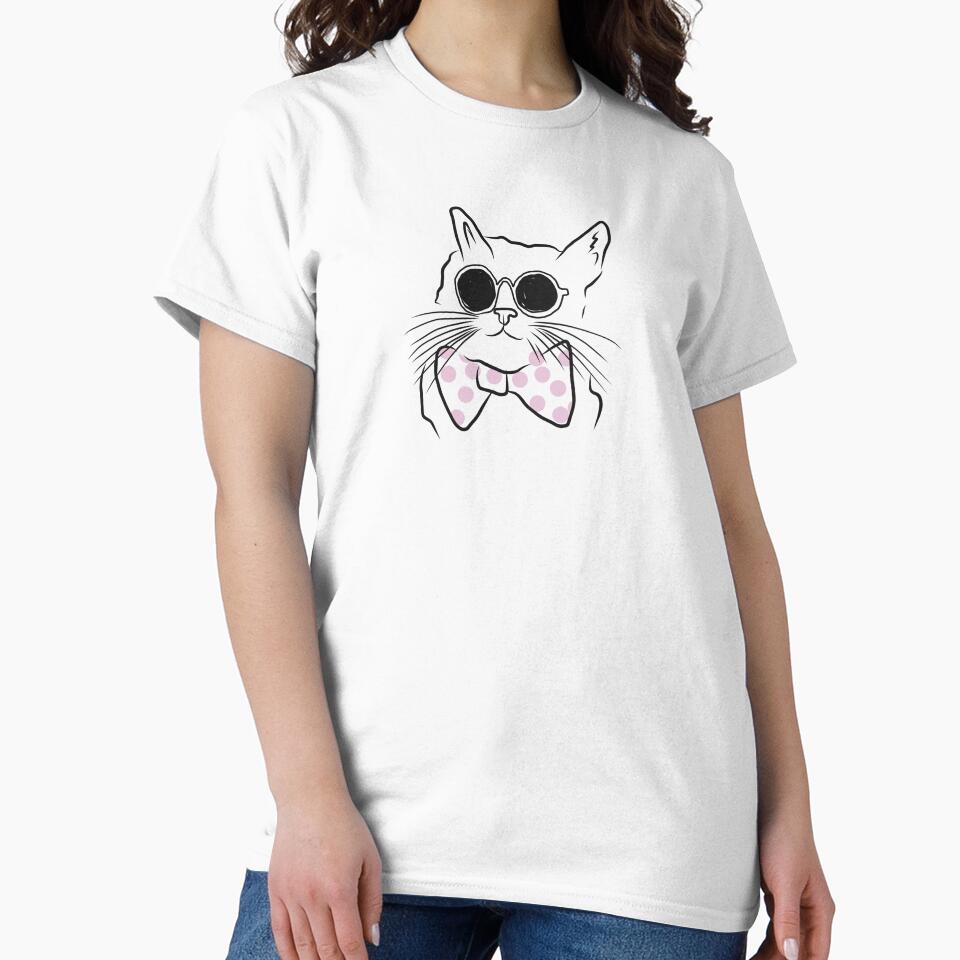 Cat cool sunglasses funny minimalist cat lover by Tropical Blood