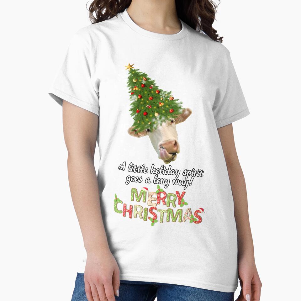 Christmas Lights Cow Lovers by reginaturner